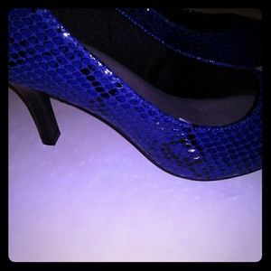 Christian Siriano snakeskin heels